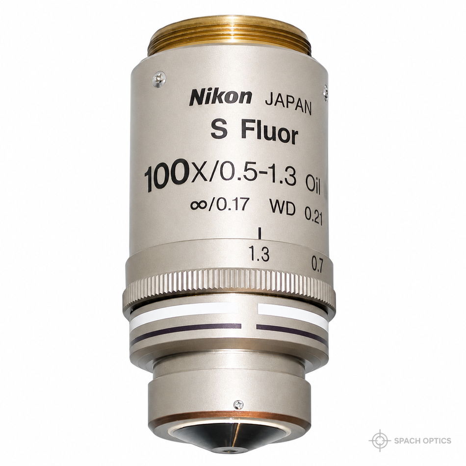 Nikon CFI Super Fluor 100x Oil Immersion Objective with Iris