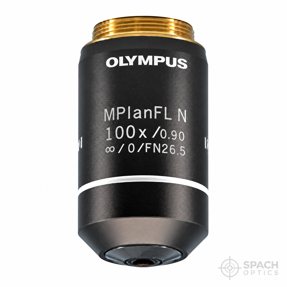 Olympus MPlanFL N 100X Epi Objective | 0.90 NA, Infinity Corrected