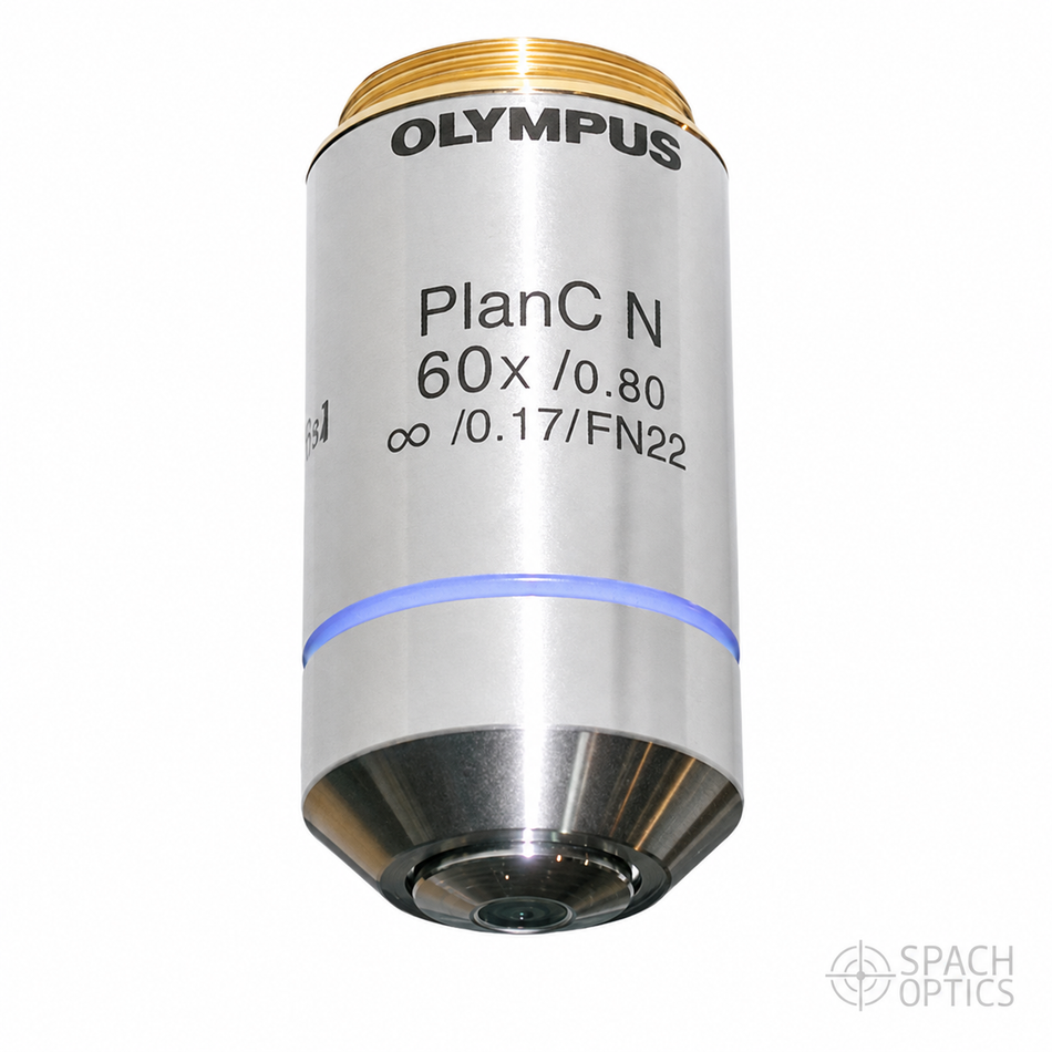 Olympus PlanC N 60X Microscope Objective (PLCN60X, NA 0.80, Infinity)