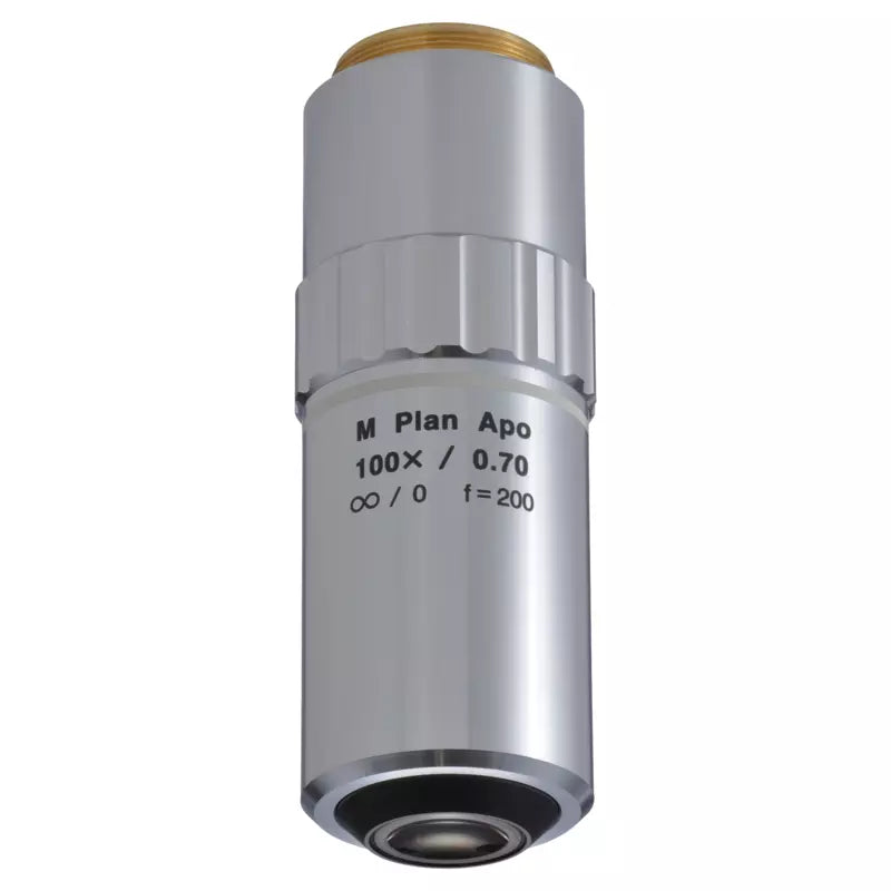 Mitutoyo M Plan Apo 100x Objective (NA 0.70, WD 6mm, Infinity, M26)