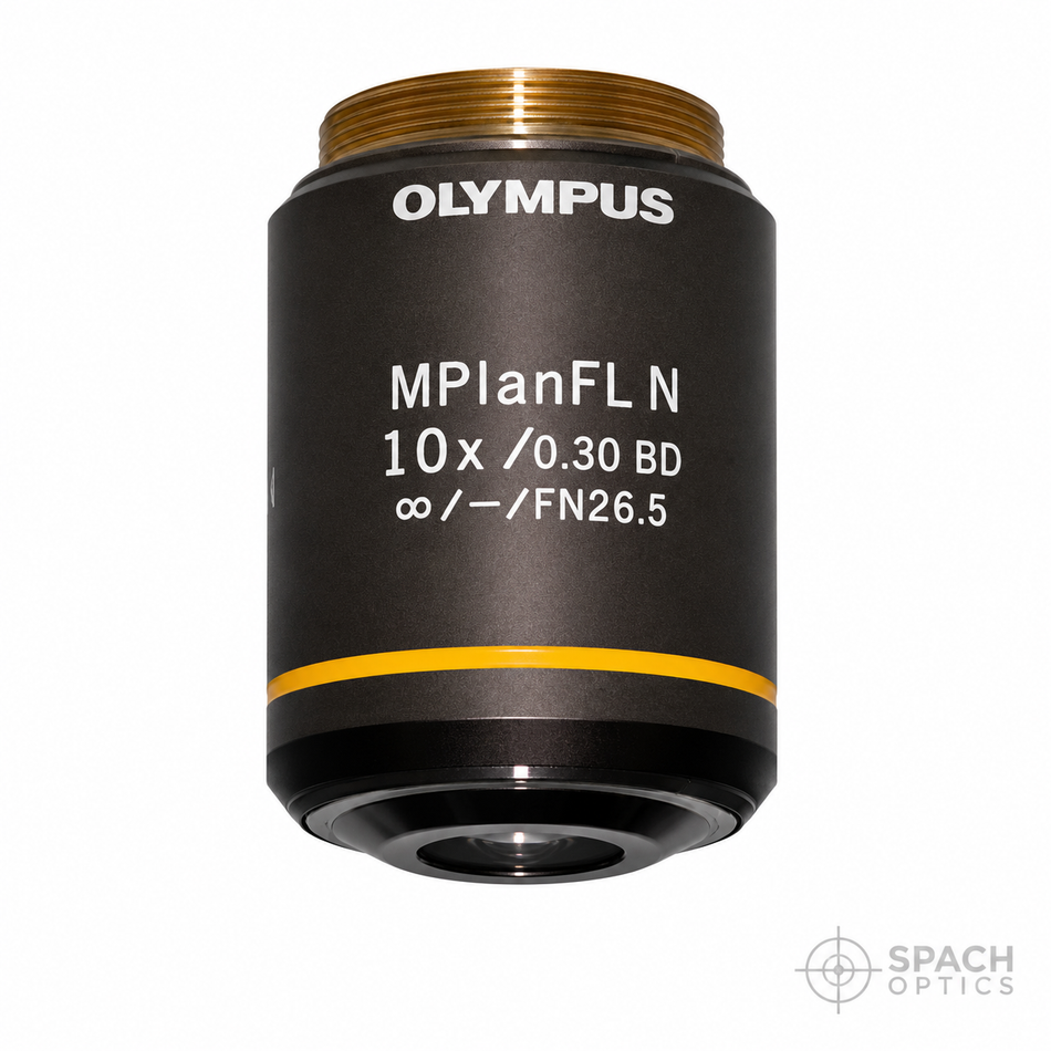 Olympus MPlanFL N 10X Epi Objective | 0.30 NA, BD, Infinity Corrected
