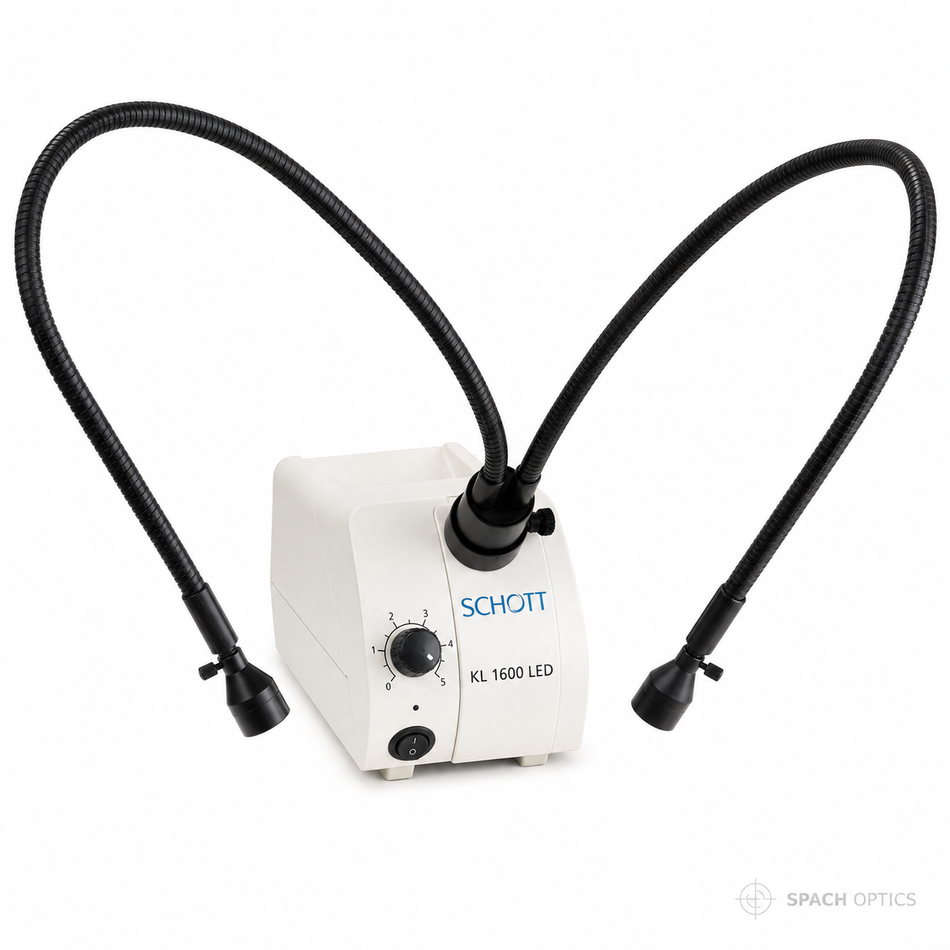 Schott KL1600 LED Light Source with Dual Gooseneck and Focusing Lens