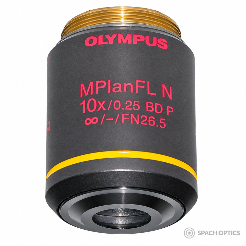 Olympus MPLANFL N 10X BD Pol Objective – Brightfield/Darkfield/Polarization
