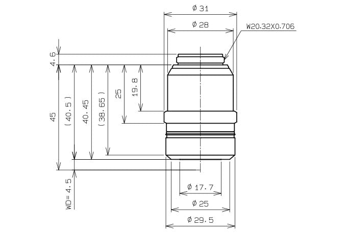 Olympus LCPlan N 50X IR Objective 0.65 NA | LCPLN50XIR BX MX