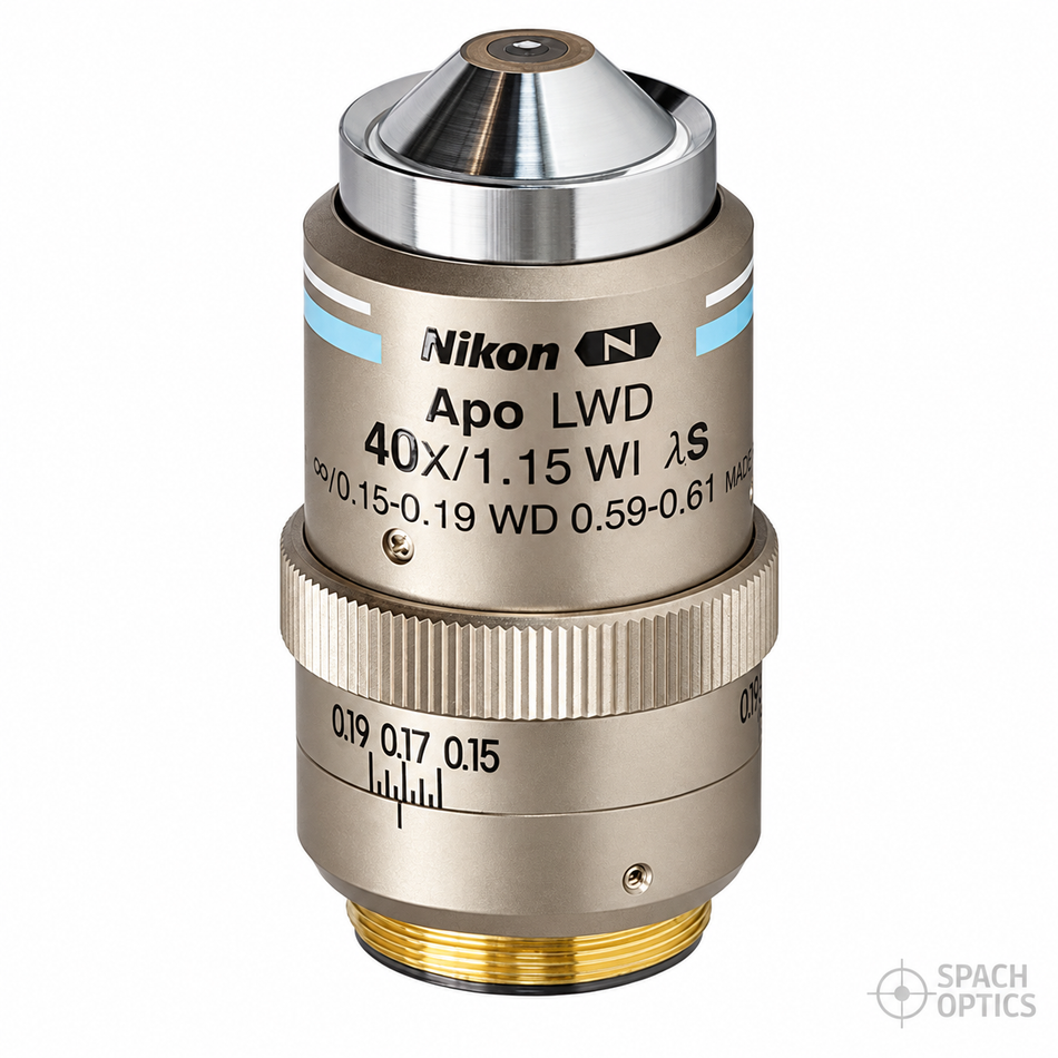 Nikon CFI APO LWD Lambda S 40x Water Immersion Objective (NA 1.15, Infinity)