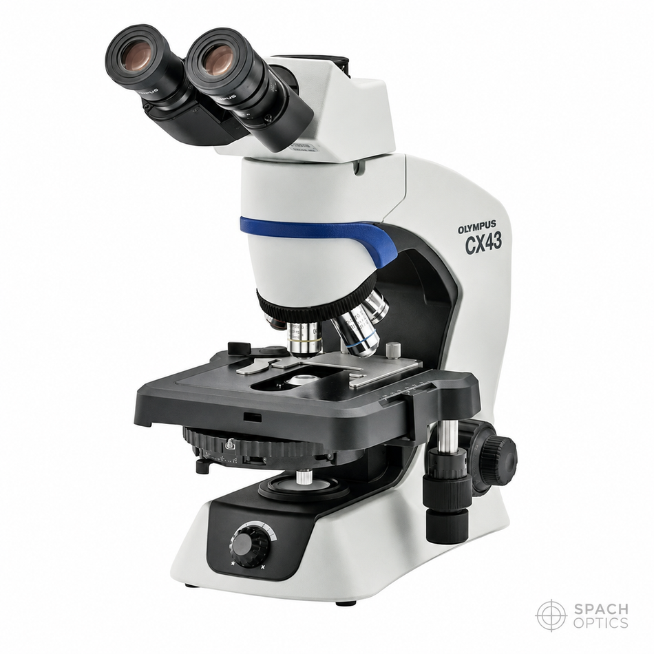 Olympus CX43 Microscope - 4x, 10x, 40x & Trinocular head