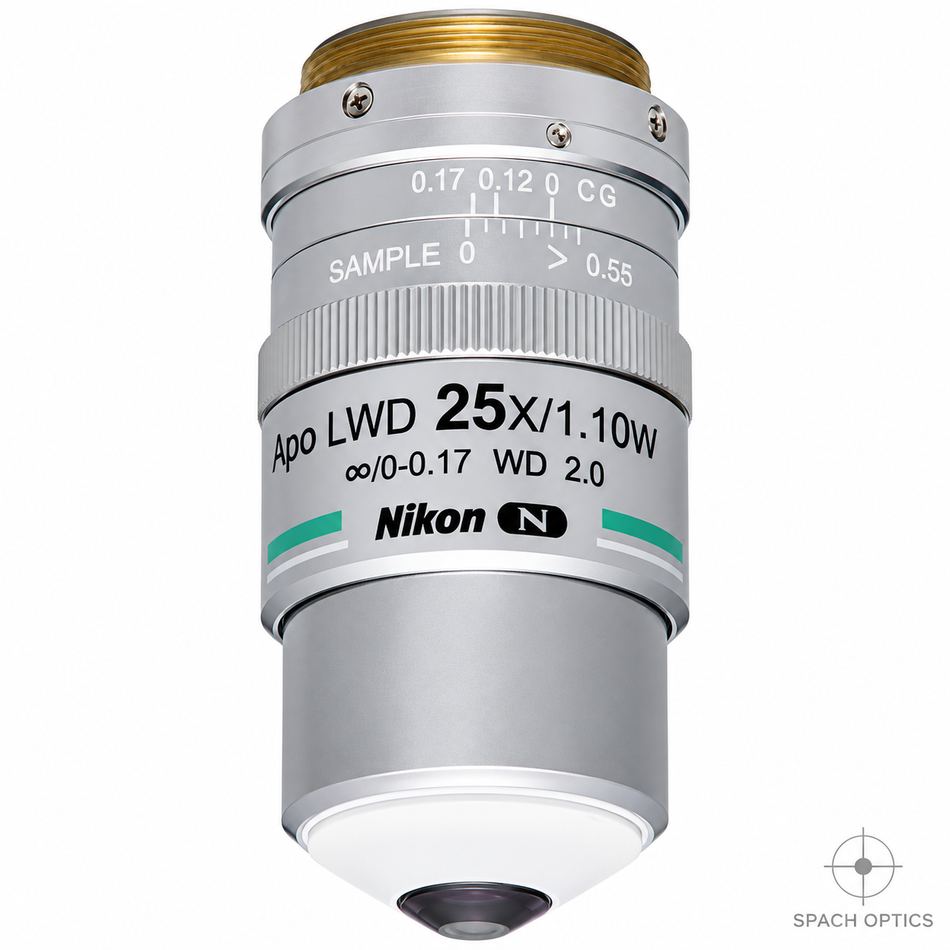 Nikon CFI75 Apo 25XC W Water Dipping Microscope Objective | 420–1400 nm
