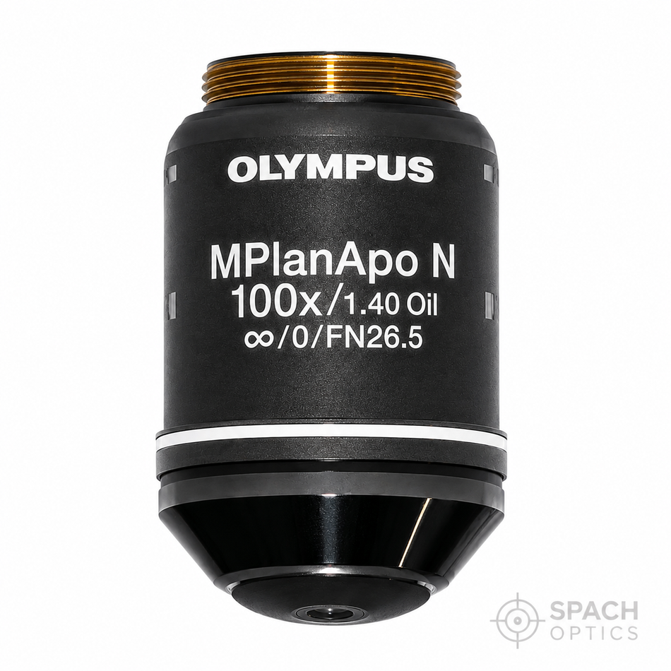 Olympus MPLAPON 100x/1.40 Oil Immersion Reflected Light Objective (NA 1.40, Infinity)
