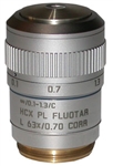 leica hcx pl fluotar L 63x objective lens