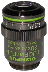 olympus lucplanfln 20x phase contrast objective