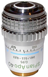 olympus splanapo 40x objective lens