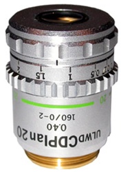 olympus long working distance 20x objective lens