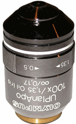 olympus uplanapo 100x objective lens