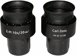 zeiss e-pl 10x microscope eyepieces